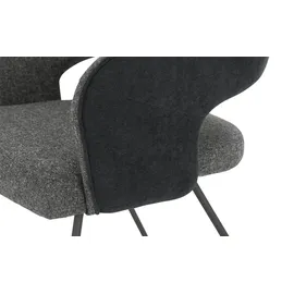 MCA Furniture Newcastle 2er Set Kufenstuhl New Castle ¦ grau ¦ Maße (cm): B: 58 H: 87 T: 59.0
