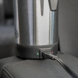 Heyner Reisewasserkocher 700 ml Schwarz/Silber