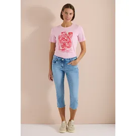 Cecil 3/4 Slim Leg Jeans, im Casual Fit Light Blue washed), 36