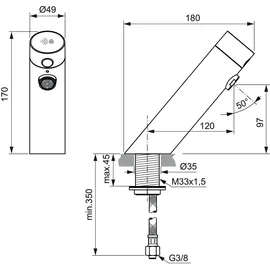 Ideal Standard Sensorflow Waschtischarmatur