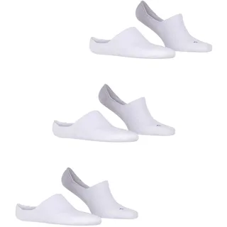 Falke Füßlinge Cool Kick Invisible Multipack U In weich atmungsaktiv schnelltrocknend unsichtbar einfarbig 3 Paar, Weiß White 2000, 35-36 - 35-36