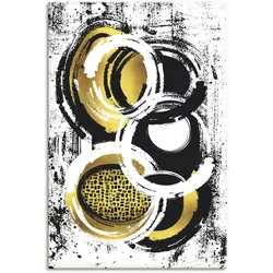 Artland Wandbild »Abstrakte Malerei Nr. 2 gold«, Muster, (1 St.), als Leinwandbild, Poster, Wandaufkleber in verschied. Größen Artland Farbe Bild(er): goldfarben