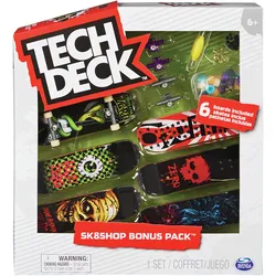 Spin Master Tech Deck Sk8Shop Bonus Pack - Fingerboard-Set mit 6 authentischen B