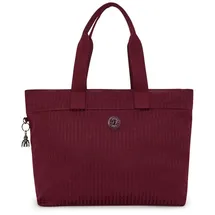 Kipling Elevated Jacquard Colissa Up Shopper Tasche 50 cm Laptopfach rot