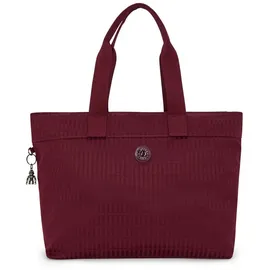 Kipling Elevated Jacquard Colissa Up Shopper Tasche 50 cm Laptopfach rot