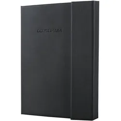 SIGEL Notizbuch Conceptum CO161 ca. DIN A5 194S kariert schwarz