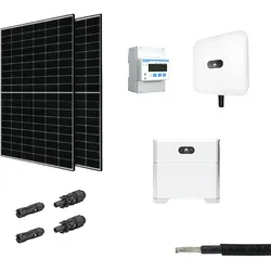 3 kWp PV Anlage mit Speicher Komplettpaket, HUAWEI Wechselrichter 3 KTL, HUAWEI Batteriespeicher 5 kWh, Trina Solar Modul 450Wp