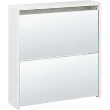 Beliani MIDFIELD Schuhschrank 80 x 30 x 90 Weiß