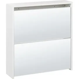 Beliani MIDFIELD Schuhschrank 80 x 30 x 90 Weiß