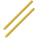 EXPLORER Poolnudel Schwimmnudel 160x7 cm aus PU-Schaum – Pool-Noodle Schwimm-Noodle – zum Schwimmen Planschen (2 Stück, Gelb)