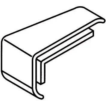 Endkappe zu FA 21 -  weiß / links