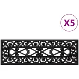 vidaXL Stufenmatten 5 Stk. 25x75 cm Gummi