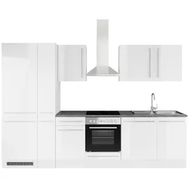 Stella Trading Küchenzeile Jazz 310 cm weiß hochglanz