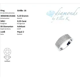 Diamonds by Ellen K. 585 Gold mit 85x Diamant zus. 0,25ct.