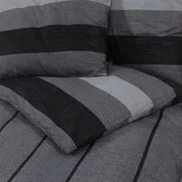 VidaXL Bettwäsche-Set Dunkelgrau 140x200 cm Baumwolle