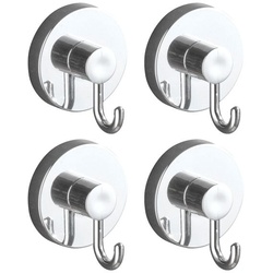 Wenko 4er-Set Runde Haken mit Vacuum-Loc - Befestigen ohne Bohren