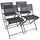 VCM Gartenstuhl 4er-Set ¦ schwarz ¦ Maße (cm): B: 45 H: 79