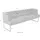 K+W Komfort & Wohnen »Creso«, im modernen Chesterfield-Look, mit schwarzen Kufenfüßen smoke, 93338868-0 B/H/T: 202 cm x 83 cm x 67 cm