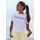 bench. loungewear Loungewear T-Shirt Grau/Weiß 48/50