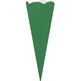 Heyda Schultüte Geschwister-Schultüten-Zuschnitt, 41 cm grün