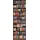 Queence Vinyltapete Bücher, Bücherregal 90x300 cm 0,9 m2 bunt