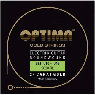 Optima Saiten, (E-Git.Saiten10-46GoldStrings Regular Light 2028RL), Gold Strings Regular Light 2028RL - E-Gitarrensaiten