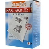 ScanPart Staubsaugerbeutel Maxi Pack M 158 MIE; wie Original Miele: G, H, N, Weiß