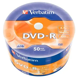 Verbatim DVD-R mattsilber, 50er-Spindel mit Folienverpackung,