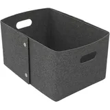 Faltbarer Filzstoff Organizer, Stoffkorb Organizer Mit Griffen, Faltbarer Aufbewahrungskorb Für Wohnzimmer, Schlafzimmer, Badezimmer, Kinderzimmer, Wäscherei, Nachttische, Schreibtische