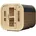Design Saunahaus Luago 2x2 Art 1 naturbelassen Typ 2 mit 2 frontseitigen Fenstern Bausatz zur Selbstmontage