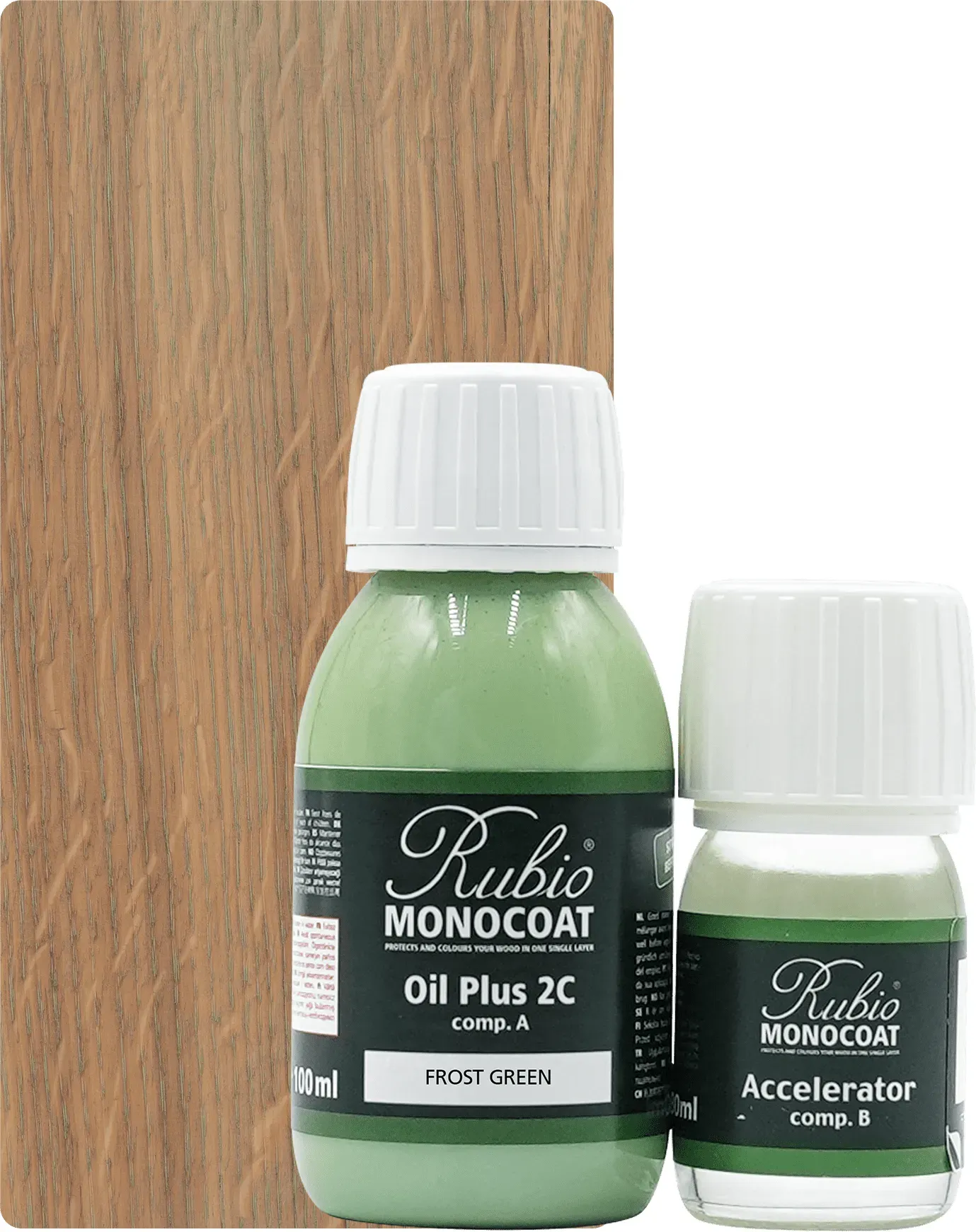Rubio Monocoat Set Oil Plus 2C Frost Green 130ml (A+B) - 130ml [5m2]
