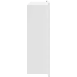 vidaXL Duschnische Weiß 45 x 30 x 9,5 cm Edelstahl