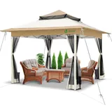 VOUNOT Faltpavillon 3,6 x 3,6 m Beige