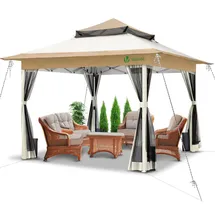 VOUNOT Faltpavillon 3,6 x 3,6 m Beige