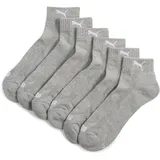 Puma Cushioned Quarter Socken 3-Paar grau 39-42