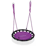 Relaxdays Nestschaukel violett 80,0 cm - Schwarz