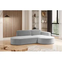 Kaiser Möbel Modernes L-förmiges Designer-Ecksofa Modena Studio stoff Raven