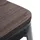 Mendler Hocker HWC-A73 Holz-Sitzfläche 39 x 46 x 39 cm Rot/Schwarz