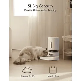 PETLIBRO PL-AF006-93W GRANARY DUAL FOOD TRAY 5L Weiß Futterautomat