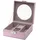 Clauss Schmuckkoffer Rosa | Kompakte Schmuckbox mit Schloss und Schlüssel | Schmuckkästchen mit Fächern, Ringpolster und Ohrring-Halter inkl. Sichtfenster | BC-10044