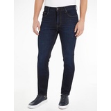 Tommy Hilfiger 5-Pocket-Jeans SLIM BLEECKER PSTR mit Tommy Hilfiger Leder-Batch am hinteren Bundabschluss blau 34