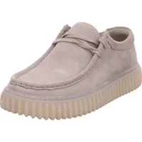 CLARKS Slipper Slipper Veloursleder / Hellgrau - 43 EU
