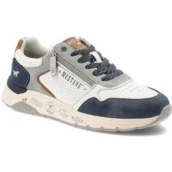Dunkelblaue Sneakers Mustang Sportliche Herrenschuhe, 43