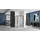 REA Duschkabine Solar mit Schiebetür 90 x 195 cm Schwarz transparent