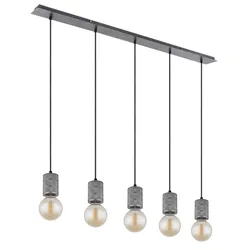 Hängeleuchte Freddy in Silberfarben max. 60 Watt