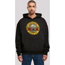 Kapuzenpullover F4NT4STIC "Guns 'n' Roses Band", Herren, Gr. XS, schwarz, Obermaterial: 100% Baumwolle, casual, oversize, Langarm, Pullover, Print