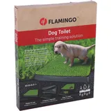 Karlie Flamingo Hundetoilette mit Kunstrasen - Box PELOU 63x51x6,3CM