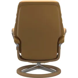 Stressless Relaxsessel "Sunrise", gelb (honey paloma), B:83cm H:105cm T:74cm, Sessel, Relaxsessel, mit Signature Base, Größe M, Gestell Eiche, in 2 Bezugsqualitäten lieferbar