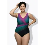 Ulla Popken Badeanzug Damen Schwarz 54