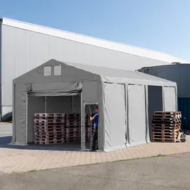 TOOLPORT Lagerzelt 5 x 8 m grau